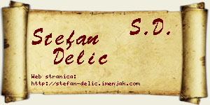 Stefan Delić vizit kartica